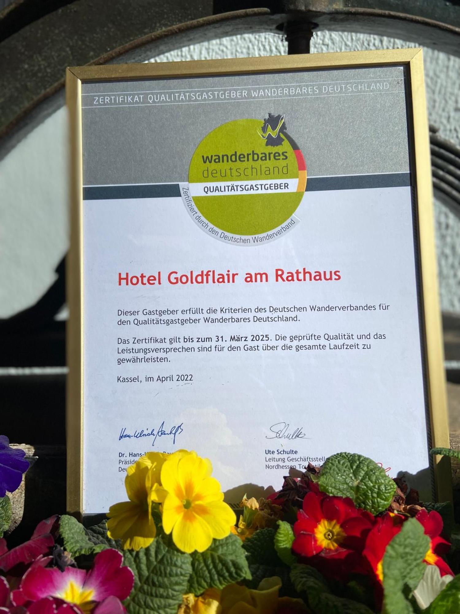 Hotel Goldflair Am Rathaus Korbach Eksteriør bilde